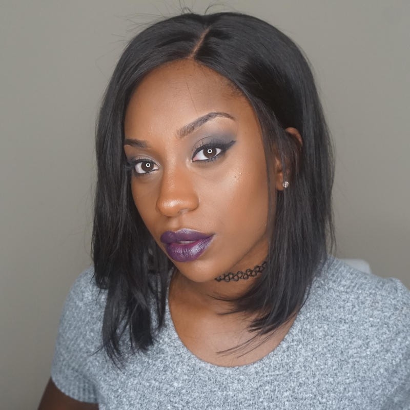 250% Density Short Straight Human Hair Bob Wig For Women Natural Color - Image 6