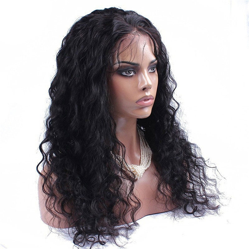 300% High Density Lace Front Human Hair Wig Loose Wave Brazilian Remy Human Hair Lace Wig Glueless Lace Front Wigs for Black Women NaturalColor - Image 3