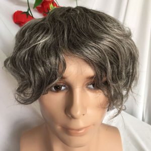 Full Franch Lace Base Toupee for Men 10x8" Human Hair pieces Men's Toupee Replacement System Men Wigs Human Hair Pieces 1B/80 Color - Image 3