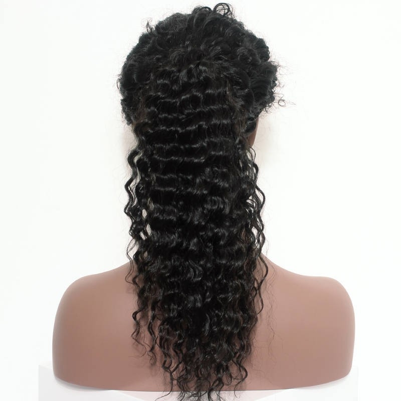 250% Density Wig Pre-Plucked Natural Hair Line Deep Wave Malaysian Lace Wigs with Baby Hair for Black Women - Image 4
