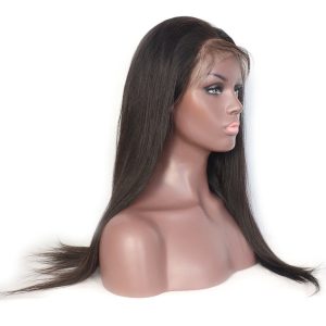 13x6 Lace Front Wigs 150% Density Brazilian Straight Human Remy Hair for Black Women Long Parting Lace Front Wig with Pre Plucked Natural Hairline - Image 3