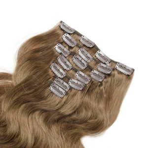 Brazilian Hair Clip In Hair Extensions Body Wave Remy Hair #8 Colored Hair Hxtensions - Image 5