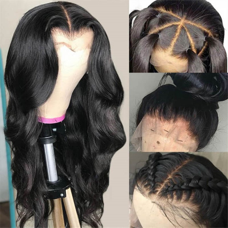 Hd Transparent Lace Wigs Body Wave 13X4 Lace Frontal Human Hair Wigs Pre Plucked Hairline - Image 2