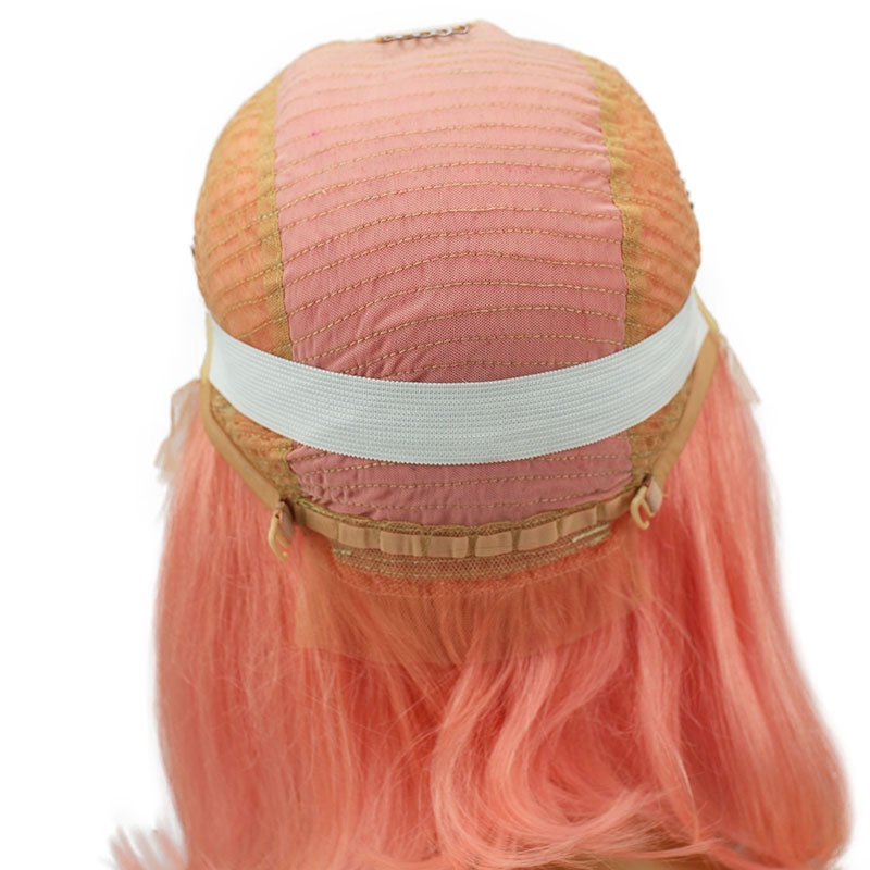 Short Shoulder Bob Lace Front Wigs Brazilian Straight Cut Human Hair Transparent Lace Wigs Pink Color - Image 6