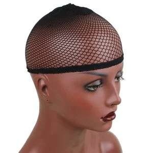 Alternative view of 4 colors Stretchable Fishnet Elastic Snood Cap (3 pack, Brown)
