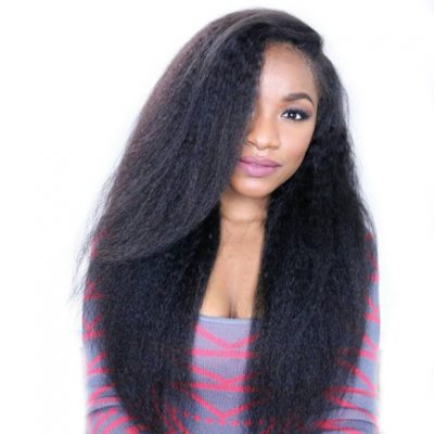 360 Lace Frontal Wigs Brazilian Remy Hair Kinky Straight Wigs 180% Density Bleached knots Human Hair With Natural Baby Hair