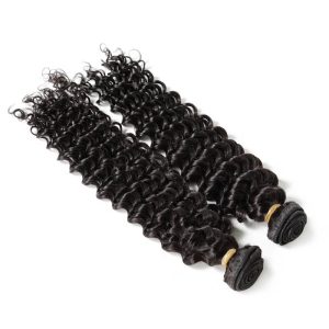 Brazilian Curly Human Hair 13x4 Lace Frontal Hidden Knots With Natural Color Human Hair Bundles - Image 5