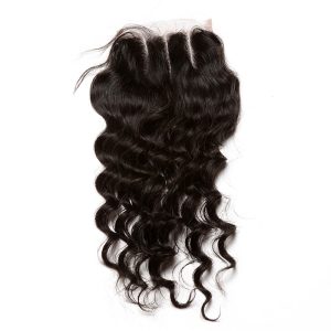 Loose Wave 4x4 Lace Closure With Baby Hair Free Part Brazilian Remy Hair - Image 5