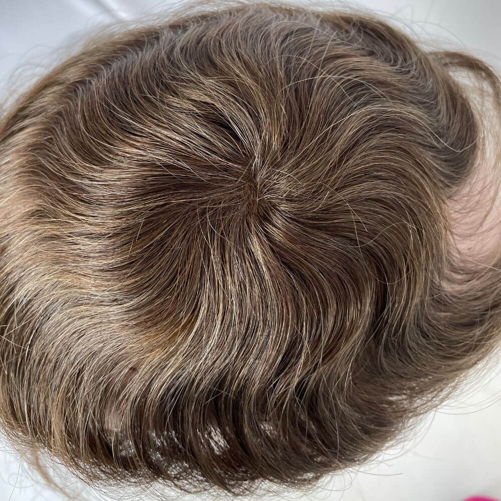 1B60 Side Or Back Hair Patches 8x8 cm Full Skin PU Base Toupee For Men Covering Bald Spots On Head Sides Or Back - Image 17
