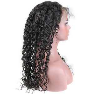Lace Front Human Hair Wigs Unprocessed Brazilian Human Hair Deep Wave Glueless Full Lace Wig for Black Women - Image 5