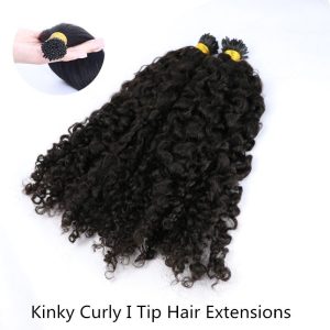 Virgin Natural Black 3C 4A Tight Kinky Curly Prebonded Hair 100G I Tip Curl Hair Extension Wholesale For Black Women - Image 4