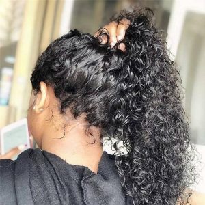 150% Glueless Lace Front Wigs Brazilian Remy Curly 13x4 Lace Front Human Hair Wigs For Black Women Pre Plucked Bleach Knots