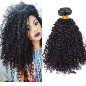 Best Kinky Curly Brazilian Remy Hair 1 Pc Brazilian Hair Weave Bundles 8A Hair Products Curly Human Hair Extensions (1 PC)