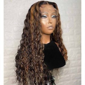 #4/30 Water Wave Highlight Hd Lace Front Human Hair Wigs Pre Plucked Fast Shipping - Image 6