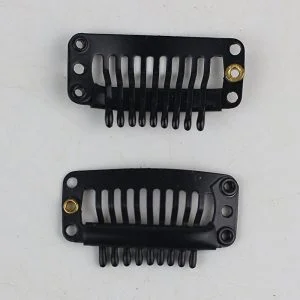 Alternative view of 100pcs U Shape Metal Snap Clips for Hair Extensions DIY(Black Color)