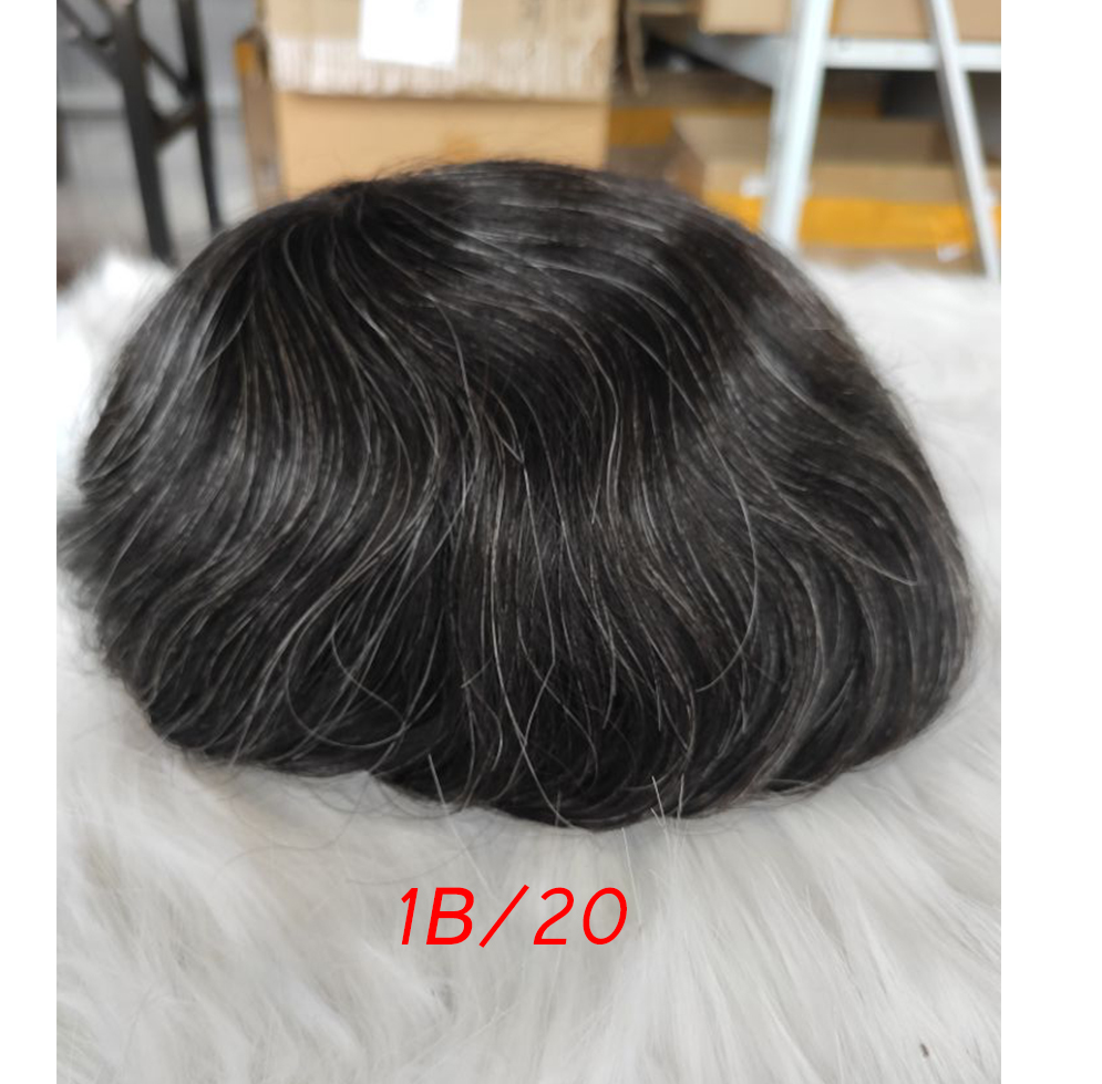 Men Wigs Human Hair Toupee Thin Skin Pu Male Wig Hair Prosthesis Men Toupee Hair 8x10inch Replacement System Remy Hair Pieces 613 Blonde - Image 27