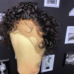 150% Pixie Cut Wig Human Hair Short Pixie Curly Wigs For Women Brazilian Remy Hair CLosure Wig 360 Lace Frontal Wig Glueless - Image 6