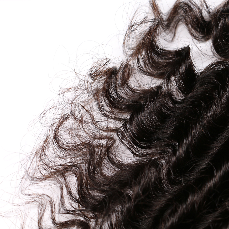 13x6 Lace Frontal With Natural Hairline Deep Wave Brazaline Remy Hair Lace Frontal - Image 5