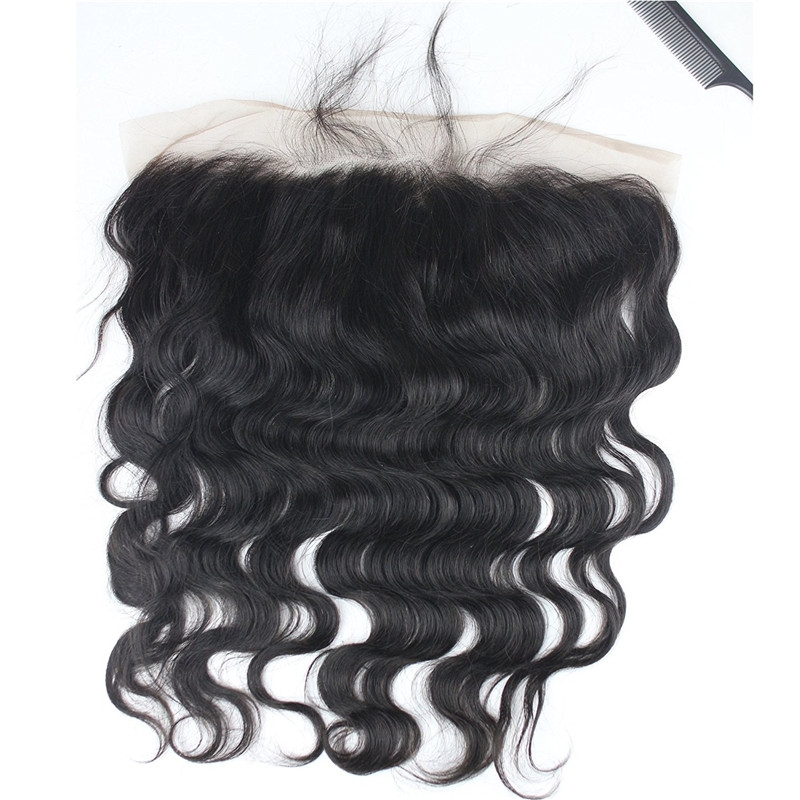 13x4 Full Lace Frontal Closure Body Wave Free Part Ear to Ear Brazilian Human Hair Extensions Frontal Lace Closure with Baby Hair Bleached Knot - Image 3