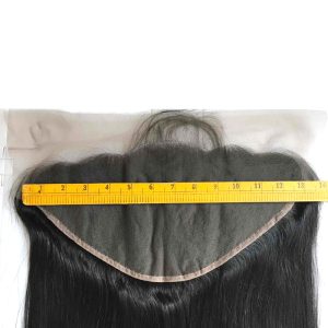 Ear to Ear 13x6 Lace Frontal Closure With Baby Hair Pre Plucked Brazilian Straight Remy Human Hair Free Part 8-20inch - Image 3