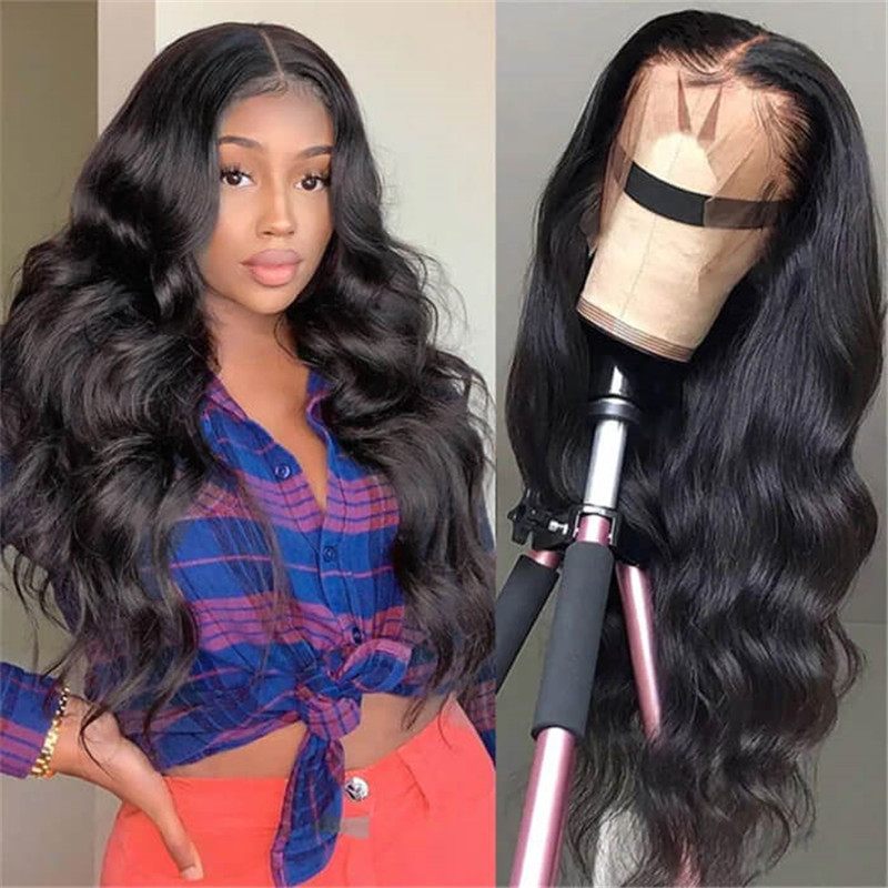 Straight/Body Wave 13*4 Lace Frontal Wigs Human Hair Pre Plucked Real Hd Lace Wig 150% Density - Image 4