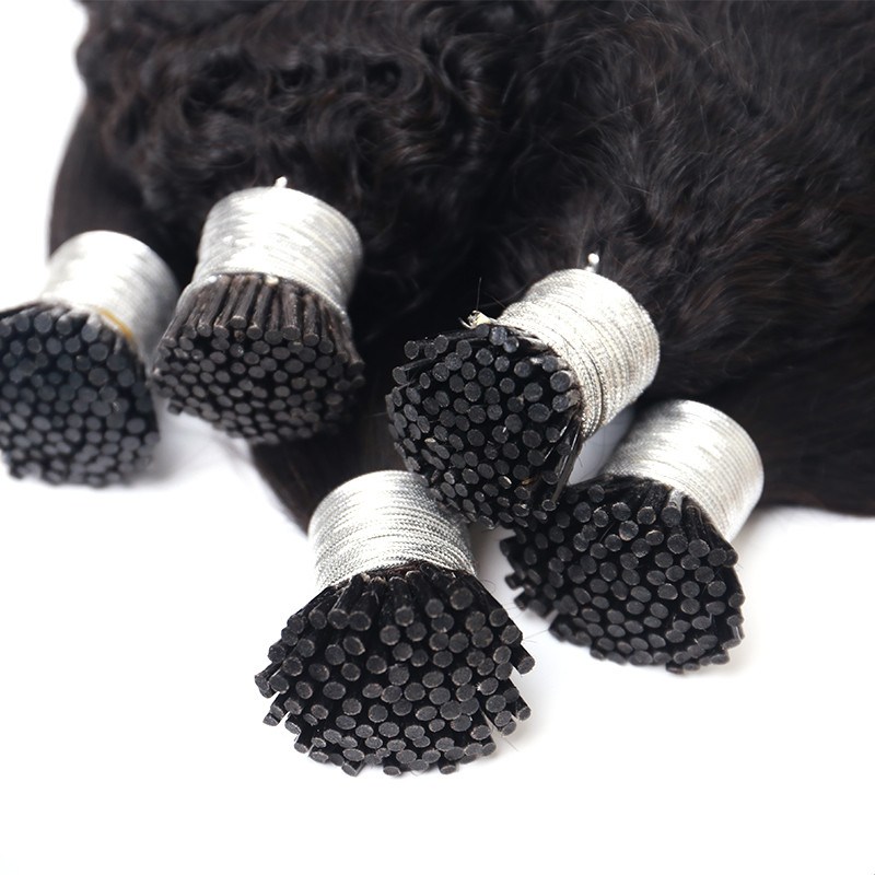 Cambodian Soft Kinky Curly I Tip I Tip Kinky Curly Raw 3B Kinky Curly I Tip - Image 5