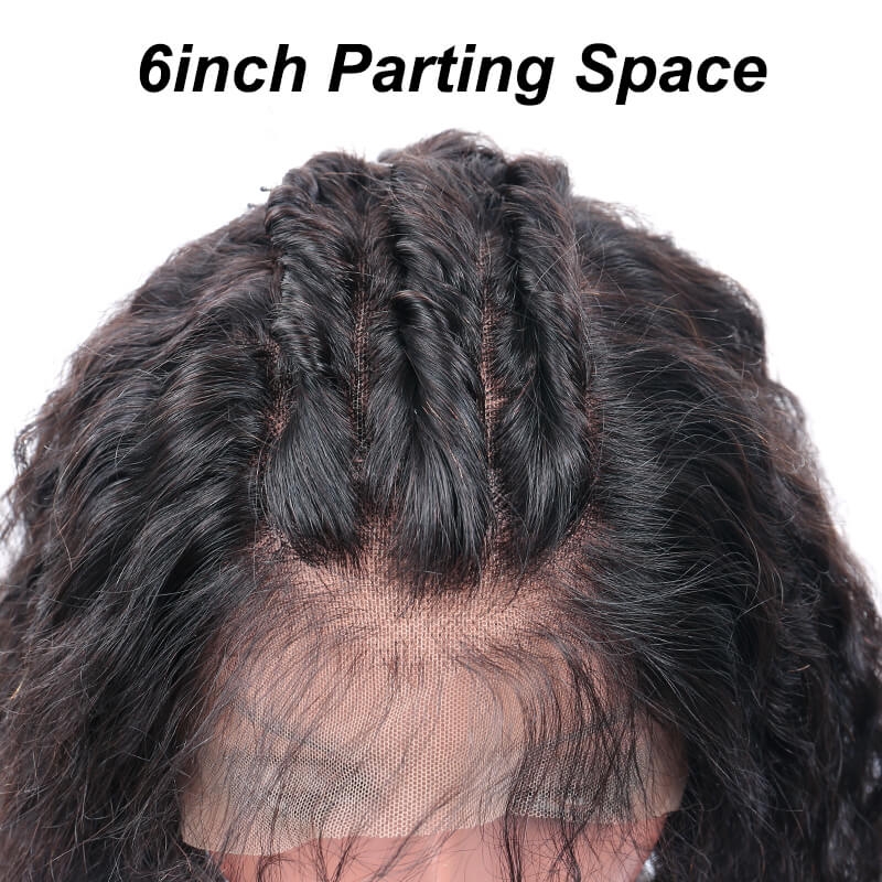 Fashion Curly Brazilian Hair 13x6 Lace Front Wigs Bleached Knots With Baby Natural Baby Hair Pre Plucked Hair Line - Image 3