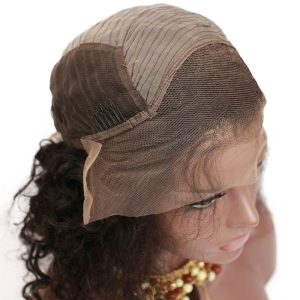 Curly Lace Front Human Hair Wigs Brazilian Remy Hair Lace Wigs for Black Women Pre Plucked Natural Hair Line Bleached Knots Baby Hair Around - Image 5