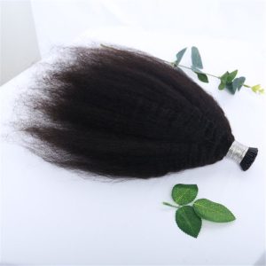 Kinky Straight I Tip Hair Extensions Kinky Straight Human Hair Afro Kinky Straight 22 Inches Straight I Tip Hair Extension