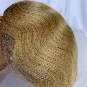 Toupee for Men Human Hair Men's Thin Skin Hair system with French Lace Hair Line Front 8x10 Inches Men Wigs Touppe For Black Men 22# color - Image 55