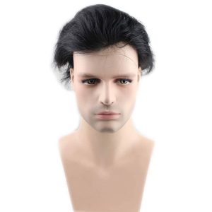Toupee for Men Human Hair Men's Thin Skin Hair system with French Lace Hair Line Front 8x10 Inches Men Wigs Touppe For Black Men 22# color - Image 49