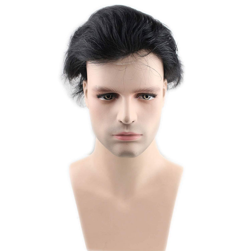 Toupee for Men Human Hair Men's Thin Skin Hair system with French Lace Hair Line Front 8x10 Inches Men Wigs Touppe For Black Men 22# color - Image 49