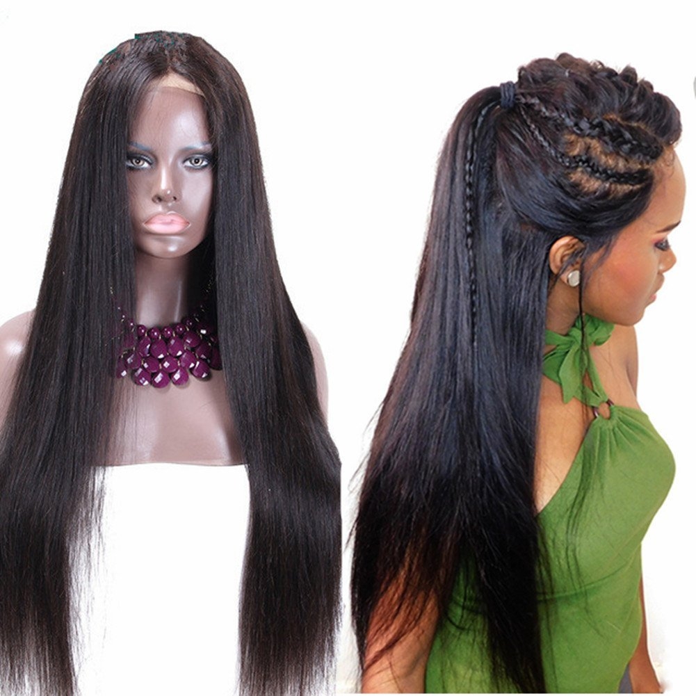 Deep Part Lace Front Wigs 13X6 Silky Straight Lace Front Human Hair Wigs Brazilian Wig Glueless Full Lace Wigs Bleached Knots for Black Women