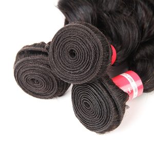 Loose Deep Wave Bundles with Closure Unprocessed Remy Virgin Hair Deep Wave With Closure Natural Color - Image 4