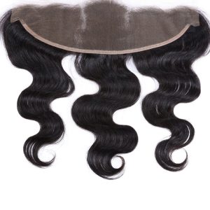 Bleached Knots Lace Frontal Closure 13X4 Brazilian Remy Hair Body Wave Nature Color Human Hair - Image 4