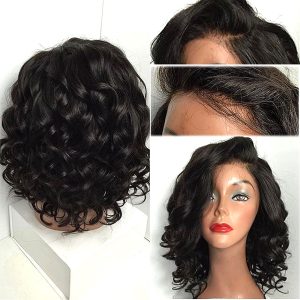 13x6 Lace Front Wigs 150% Density Loose Wavy Brazilian Remy Hair Glueless Human Hair Wigs for Black Women Lace Front Wig Short Wigs with Baby - Image 3