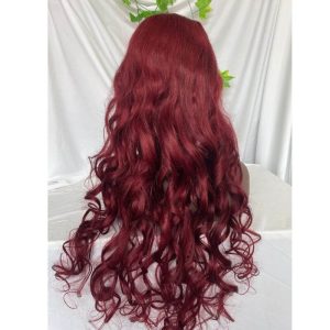 Lace Front Wigs Virgin Loose Wave Hd Human Brazilian Hair Swiss Lace Front 150% 99J Wigs - Image 6