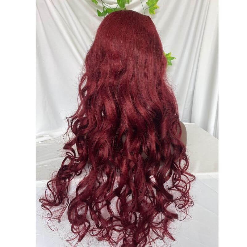 Lace Front Wigs Virgin Loose Wave Hd Human Brazilian Hair Swiss Lace Front 150% 99J Wigs - Image 6