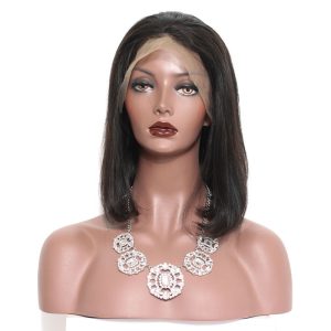 Alternative view of 250% Density Human Hair Bob Wigs For Black Woman Short Lace Front Human Hair Wigs With Baby Hair Brazilian Remy Hair