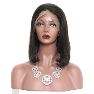 Alternative view of 250% Density Human Hair Bob Wigs For Black Woman Short Lace Front Human Hair Wigs With Baby Hair Brazilian Remy Hair
