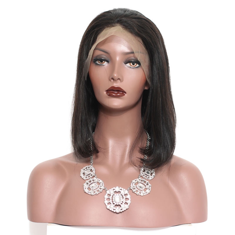 250% Density Human Hair Bob Wigs For Black Woman Short Lace Front Human Hair Wigs With Baby Hair Brazilian Remy Hair - Image 2