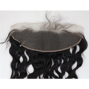13x4 Full Lace Frontal Closure Natural Wave Free Part Ear to Ear Brazilian Human Hair Extensions Frontal Lace Closure with Baby Hair Bleached - Image 3