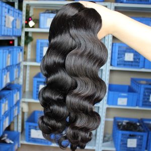 Alternative view of Natural Color Peruvian Human Hair Body Wave Hair Weave 3pcs Bundles0