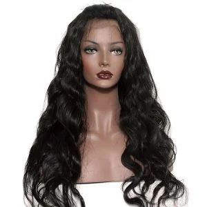 Alternative view of 300% Density Lace Front Human Hair Wigs Body Wave Brazilian Remy Human Hair Glueless Front Lace Wig Human Hair for Black Women Natural Color