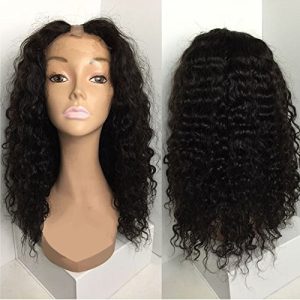 Alternative view of U Part Wigs Unprocessed Peruvian Human Hair For Black Women Deep Wave U Part Wig Natural Color