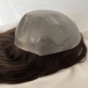 Full Skin Pu Base Long Human Hair Wigs 12 Inch for Women Natural Hairline Silky Straight Wave 8x10 #3 Medium Brown Color Women Human Hair Wigs - Image 7