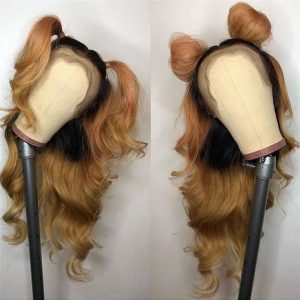 1B 27 Honey Blonde Lace Front Wigs For Women Body Wave Brazilian Remy Hair Highlight Wig Ombre Human Hair Wig Pre Plucked 150% - Image 2