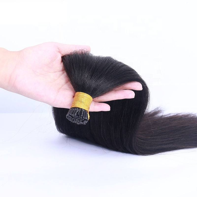 I Tips Human Hair Single Bundle Straight Brazilian Extension Cuticle Aligned 100 Human Hair Weave Bundles Brazilian - Image 2