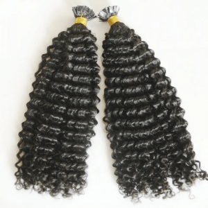 Indian  K Tip Hair Extensions Human Hair Curly Flat K Tip Extensions Curly K Flat Tip Virgin Hair Keratin Flat  Microlinks Raw Hair Extensions for Black Women