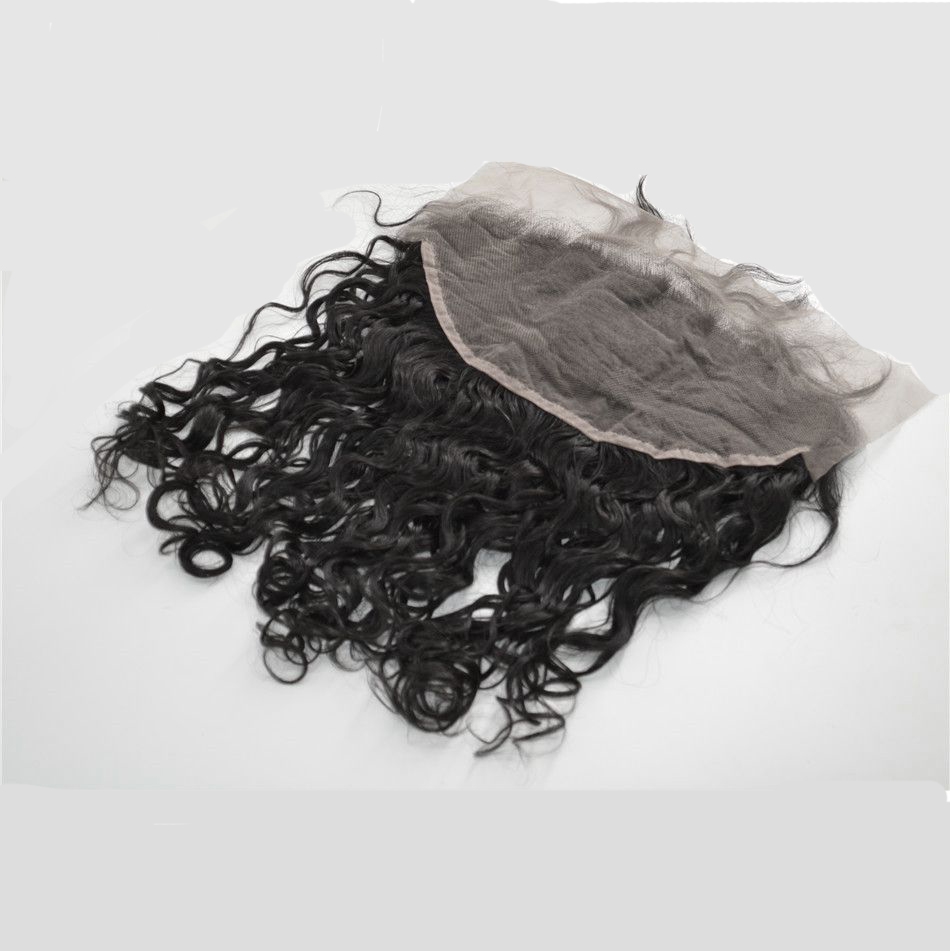 13X6 Water Wave Lace Frontal Closure Ear To Ear Brazilian Remy Human Hair Free Middlie 3 Part Lace Frontals With Baby Hair - Image 4